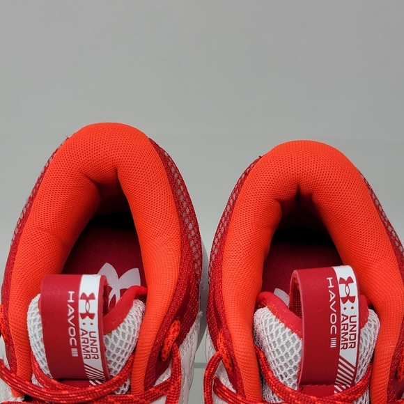 Under Armour HOVR Basketball Shoes Men\'s Size 9 3024979-100 Red/White New main image 8